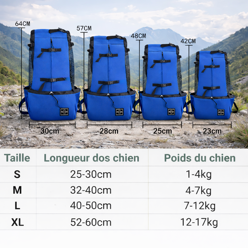Sac à dos Porte Chien Randonnée